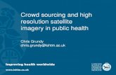 Crowd sourcing and high resolution satellite imagery in public health