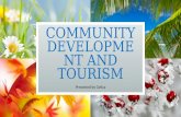 Community development and tourism
