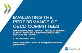 Evaluating the performance of OECD Committees -- Kevin Williams, OECD Secretariat