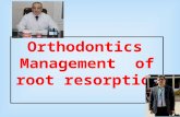 Orthodontics Management  of root  resorption _   Departement  orthodontic _mansoura university _  Egypt