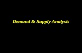 Demand and Supply Analysis (Economics) Lecture Notes