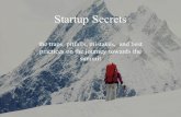 Startup secrets