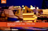 Reading lists as open data - Meeting the Reading List Challenge 2016
