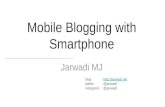 Mobile blogging