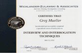 Wicklander Interview & Interrogation
