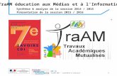 Synthèse et analyse du TraAM EMI  2014-2015