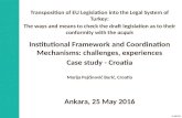 Marija Pejcinovic, Institutional framework and coordination mechanisms, Ankara 25 May 2016