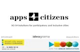 apps4citizens: Solutions for participatory and inclusive cities