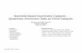 Quaternary Ammonium Salts as Chiral