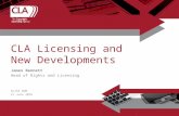 CLA Licensing and New Developments- James Bennett