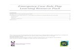 Emergency Case Role Play Learning Resource Pack