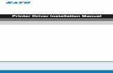 Printer Driver Installation Manual - SATO America