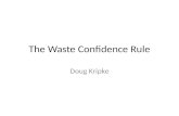 Waste Confidence Rule Project Presentation for UM NERS 531