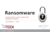 Ransomware: 2016's Greatest Malware Threat