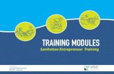 Indonesian Sanitation Entrepreneur Training Modules