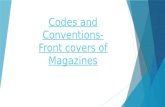 Front cover codes and conventions
