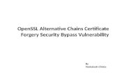 OpenSSL Alternative Chains Certificate Forgery Security Bypass Vulnerability