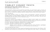 Palintest TABLET COUNT TESTS