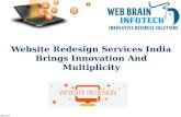 Website Redesign Services India Brings Innovation And Multiplicity