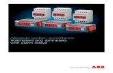 Absolute system surveillance Voltmeters and ammeters with alarm ...