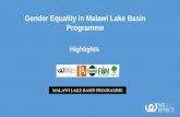 Gender Equality in Malawi Lake Basin Programme