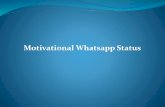 Motivational whatsapp facebook status