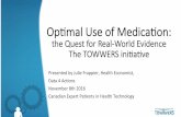 Optimal Use of Medication: the quest for real-world evidence: Julie Frappier (Data 4 Actions)