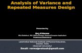 Analysis of Variance and Repeated Measures Design