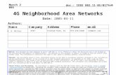 4G Neighborhood Area Networks
