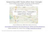 Searching with tools other than Google