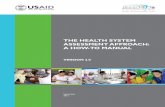 the health system assessment approach: a how-to manual