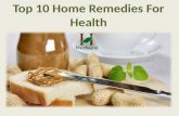 Top 10 home remedies for health
