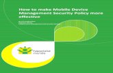 Whitepaper: How to make Mobile Device Management Security Policy more effective - Happiest Minds