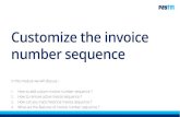 Customize the invoice number sequence