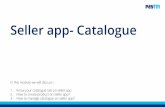 Seller app - Catalogue