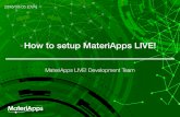 How to setup MateriApps LIVE!