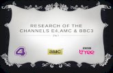 Research of three specific TV Channels