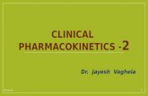 Clinical pharmacokintics part 2 dr jayesh vaghela