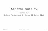 General Quiz v2 -Gokul Panigrahi -23-April-2014