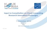 Input to Consultation on Cloud Computing Research Innovation Challenges
