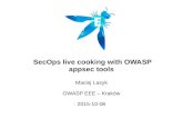 [Poland] SecOps live cooking with OWASP appsec tools