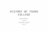 HISTORY OF TOURO COLLEGE