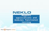 Magento applications and modules functional testing