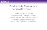 Productivity Tips for any Personality Type