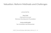 Valuation: Reform Methods and Challenges