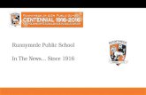 Runnymede Public School in the News Since 1916