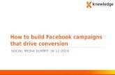 How to build Facebook campaigns that drive conversion