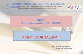 PRINT JOURNALISM II- OBJECTIVES & PRINCIPLES OF EDITING