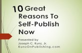 10 Great Reasons To Self-Publish Now