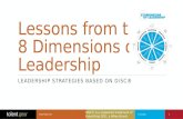 Lessons from Each of the 8 Dimensions of Leadership